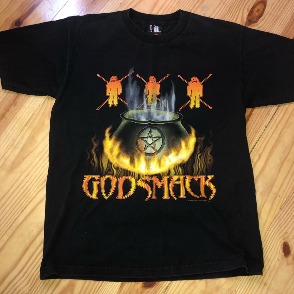 Godsmack 2001 tour shirt heavy metal concert L